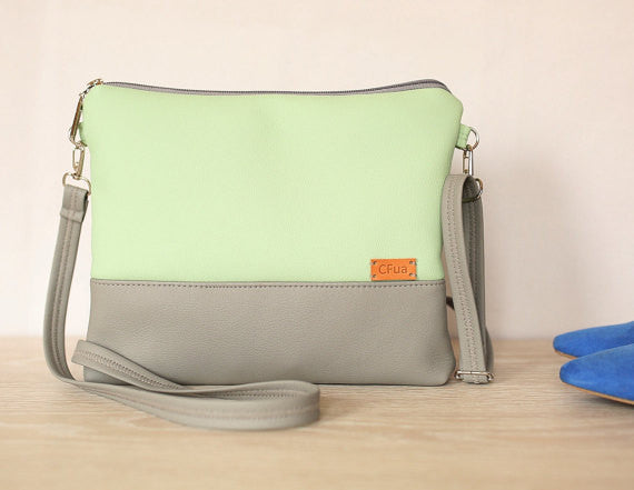 Non leather shoulder bag