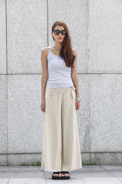 Long Linen Pants